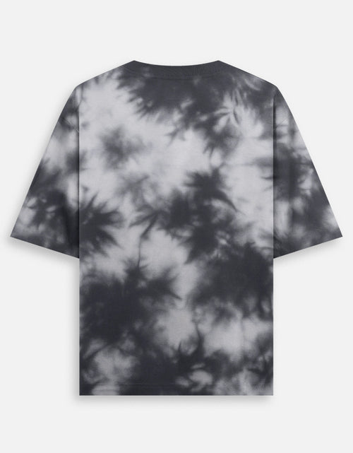 Black & Grey Tie-Dye Oversized Tee