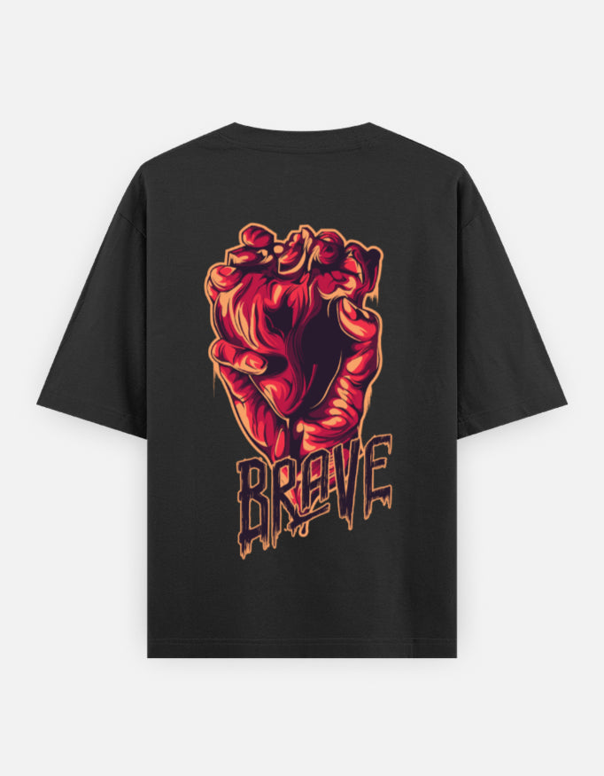 Brave Graphic Oversized Tee