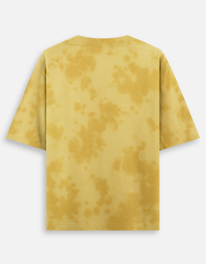 Yellow Tie-Dye Oversized Tee