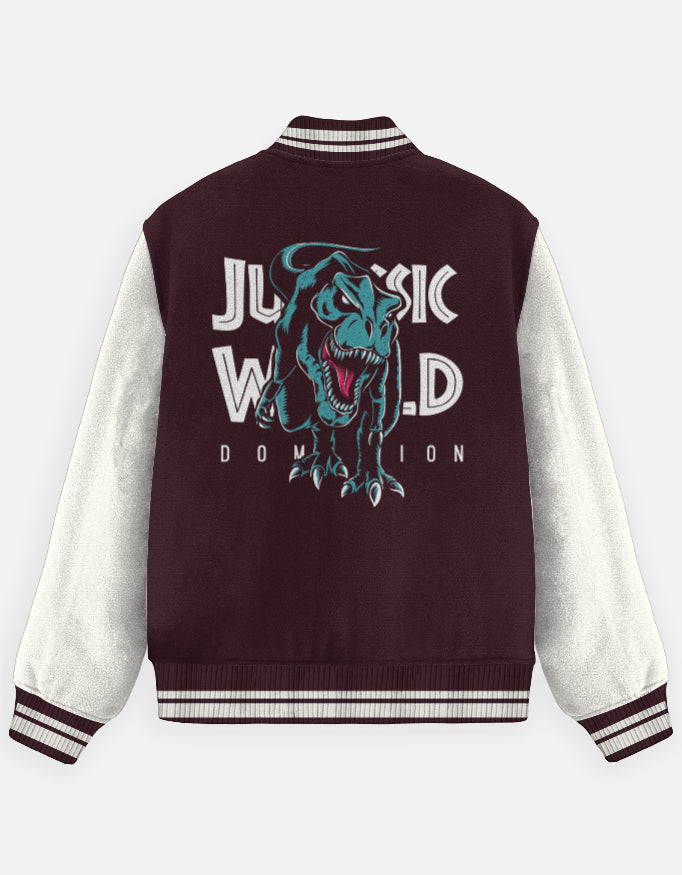 Dinosaur Premium Cotton Varsity Jacket