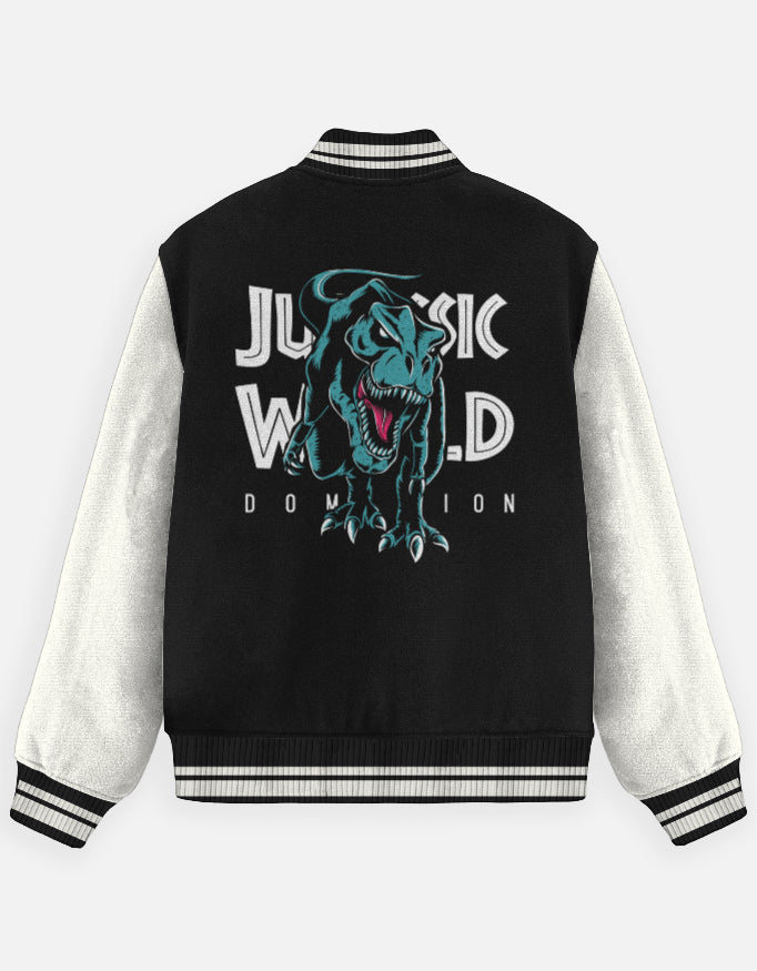 Dinosaur Premium Cotton Varsity Jacket