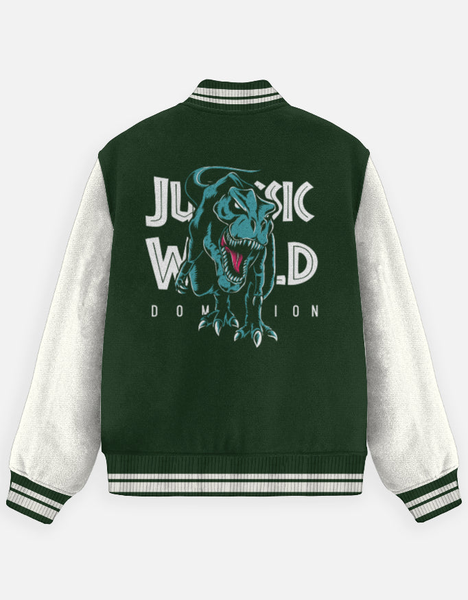 Dinosaur Premium Cotton Varsity Jacket