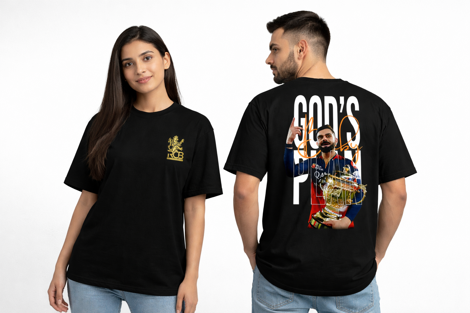 God’s Plan Virat Inspired Unisex Cotton Teed