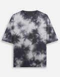 Black & Grey Tie-Dye Oversized Tee
