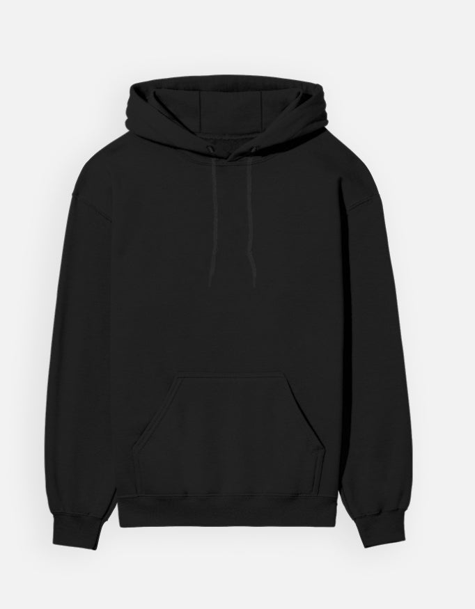 Premium Plain Black Hoodie