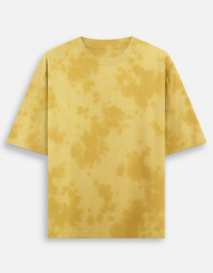 Yellow Tie-Dye Oversized Tee