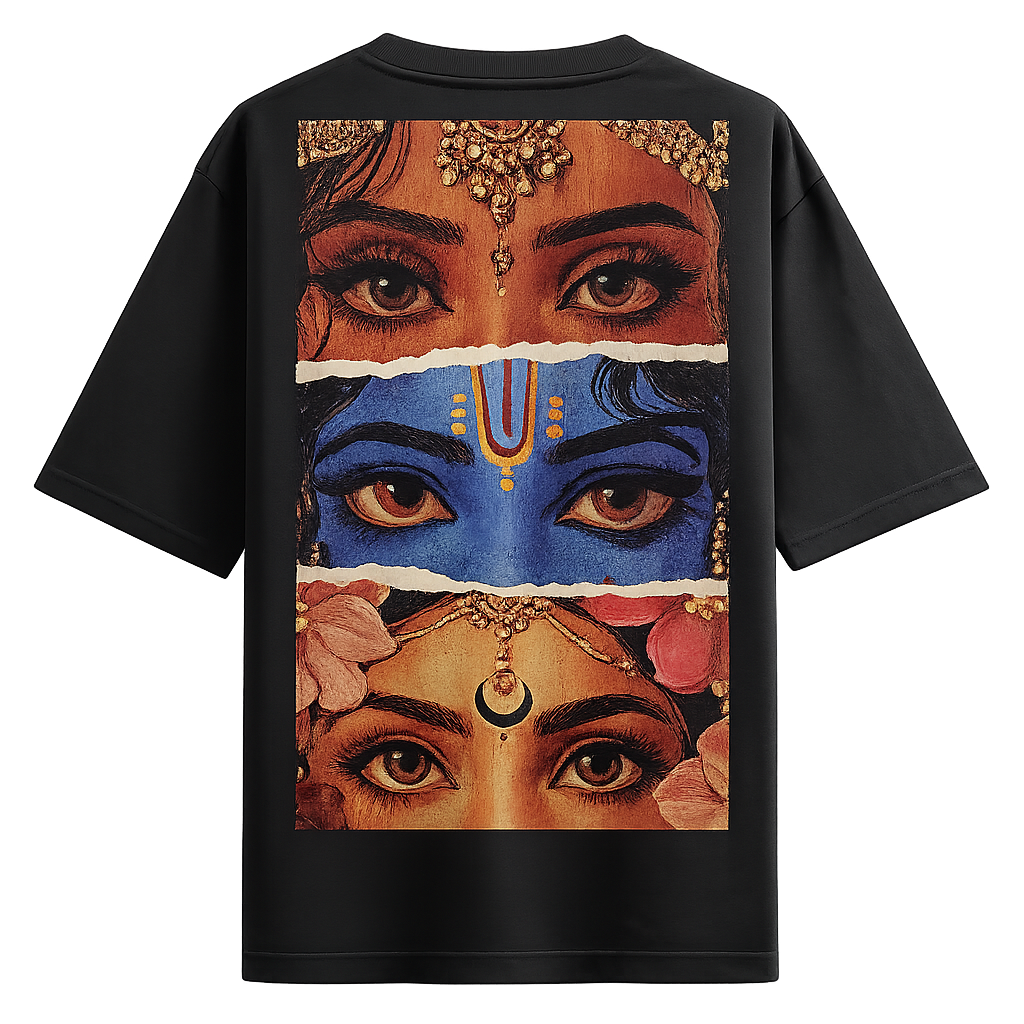 Radha Krishna Divine Eyes Tee