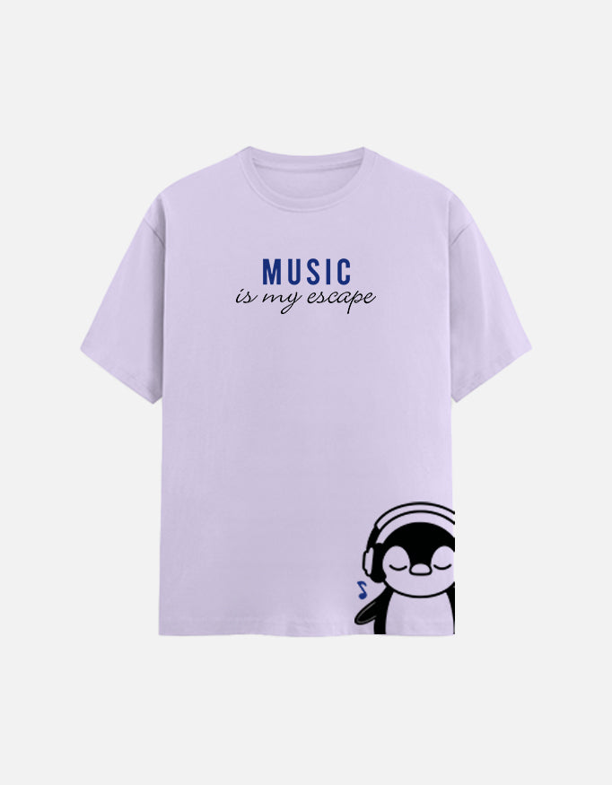 Music Is My Escape Cotton Tee