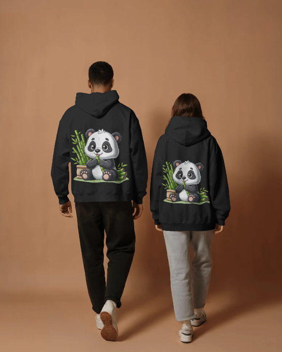 Cute Panda Bamboo Oversized Hoodie
