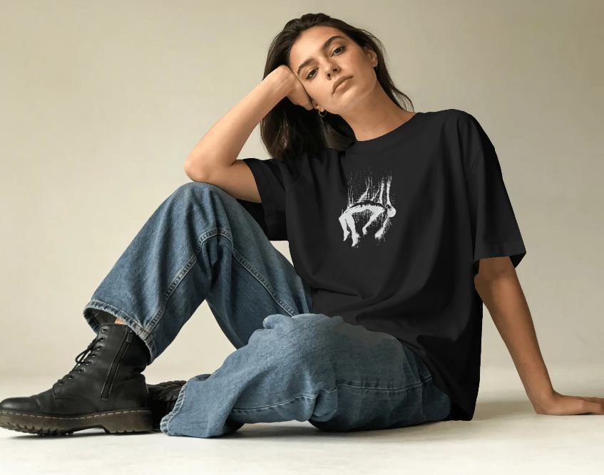 Abstract Figure Unisex Cotton Tee