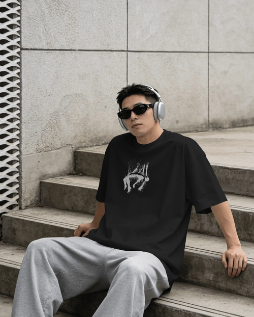 Abstract Figure Unisex Cotton Tee