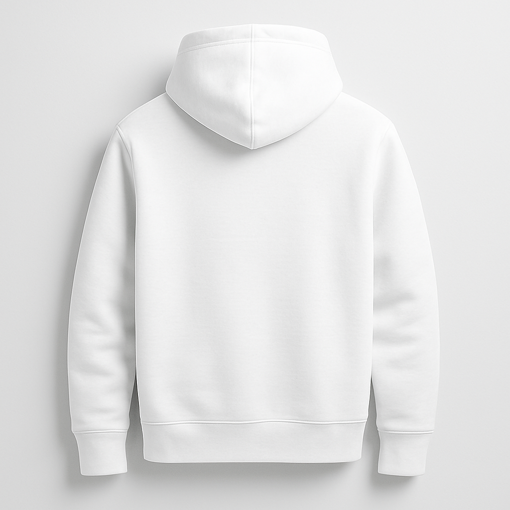 Essential Plain White Hoodie