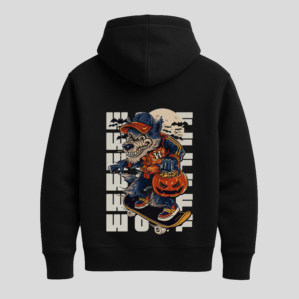 Skater Werewolf Halloween Street Hoodie