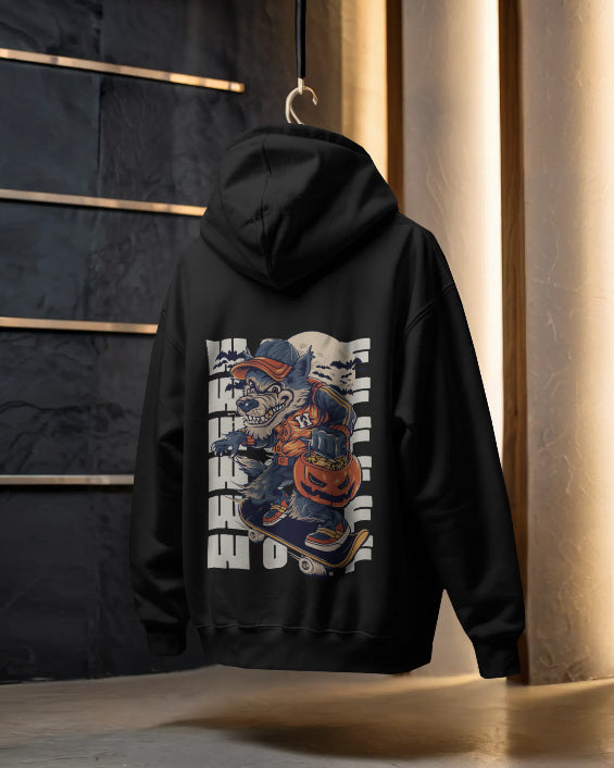 Skater Werewolf Halloween Street Hoodie