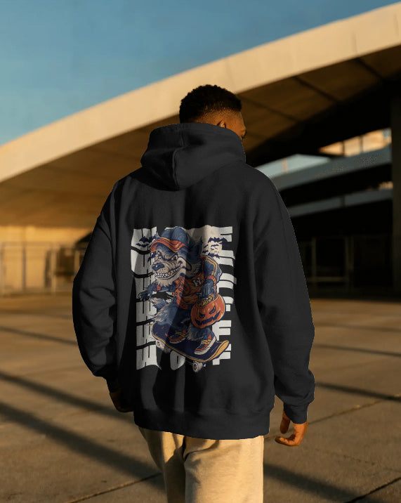 Skater Werewolf Halloween Street Hoodie